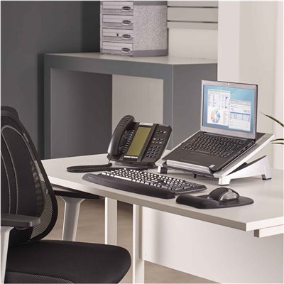 Podstawa pod laptop Office Suites™: srebrno-czarna