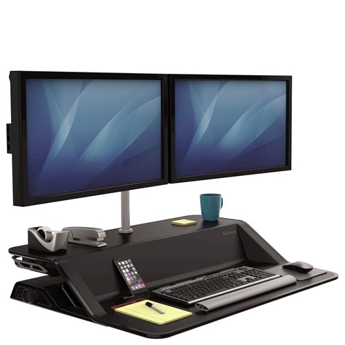 Ramię do stanowiska Sit-Stand Lotus™ na 2 monitory: Podwójne Fellowes 8042901