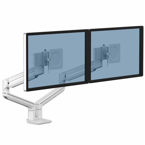 Ramię na 2 monitory TALLO™ (białe): Biały
