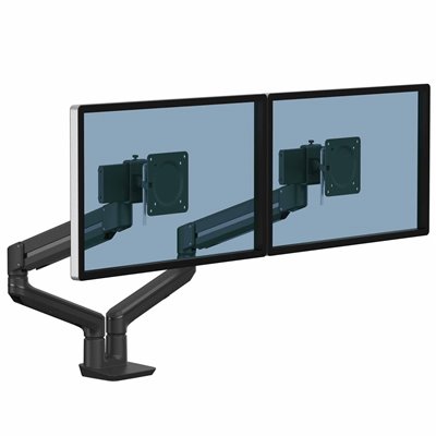 Ramię na 2 monitory TALLO™ (czarne): Czarny