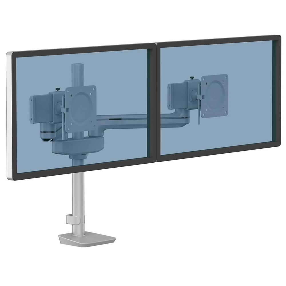 Ramię na 2 monitory TALLO Modular™ 2FS (srebrne): Srebrny