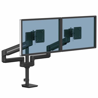 Ramię na 2 monitory TALLO Modular™ 2FMS (czarne): Czarny