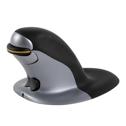 Ergonomiczna mysz pionowa Penguin® - bezprzewodowa: Średnia
