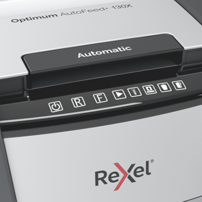 Rexel Optimum AutoFeed+ 130X niszczarka ścinki 4x28mm P-4 130 kartek