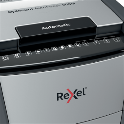 Rexel Optimum AutoFeed+ 300M niszczarka mikrościnki 2x15mm P-5 300 kartek