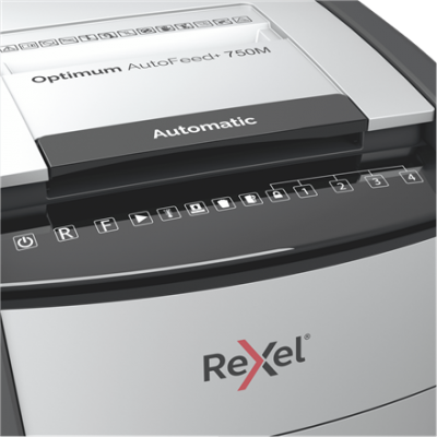 Rexel Optimum AutoFeed+ 750M niszczarka mikrościnki 2x15mm P-5 750 kartek