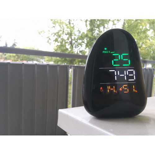 Miernik zanieczyszczeń i jakości powietrza PM2.5 NOKLEAD A8 wilgotność stacja pogodowa