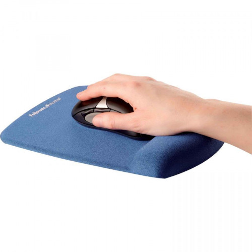 Podkładka pod mysz i nadgarstek PlushTouch™ : niebieska