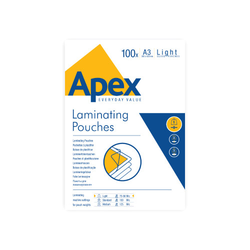Folia do laminowania Fellowes A3 APEX light 100 szt 6001901