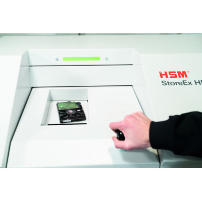 Niszczarka nośników danych HSM StoreEx HDS 230 20x40-50mm z wysuwanym pojemnikiem na odpady 1778124